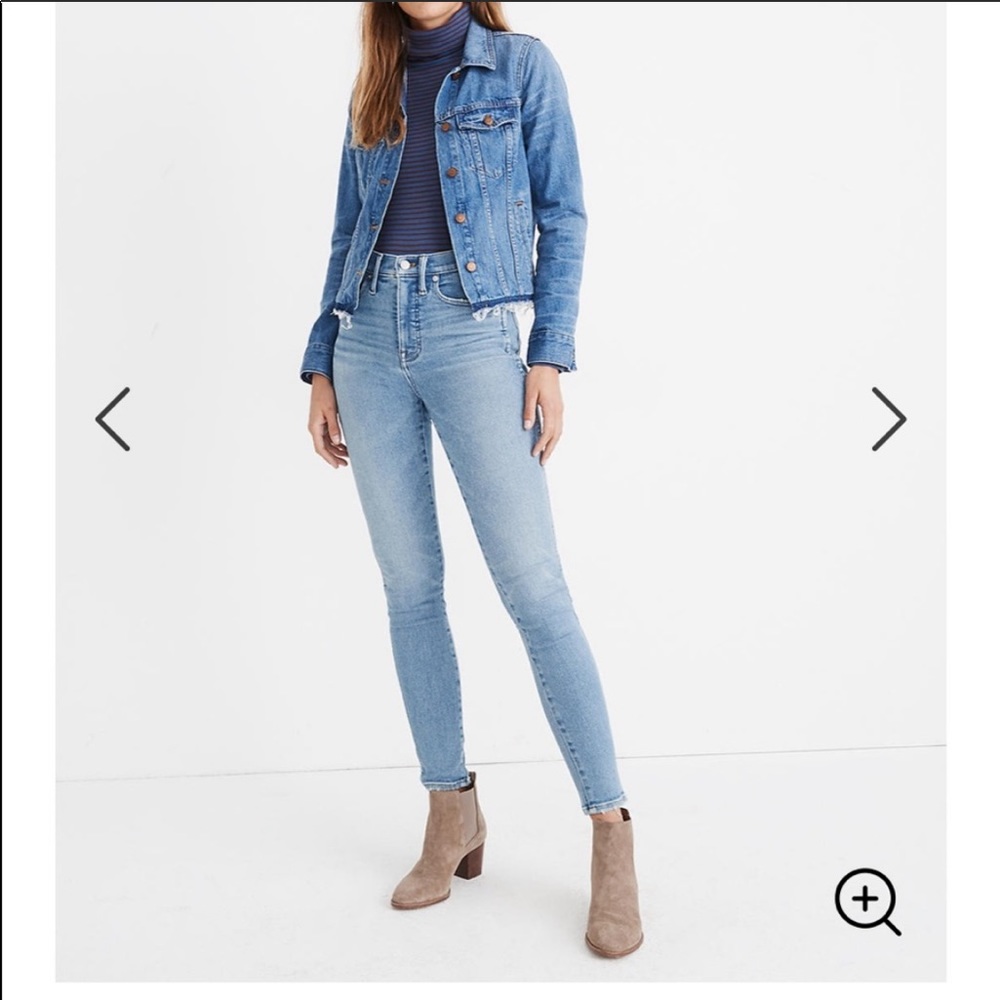 Madewell Hamden 10” waist skinny jeans
